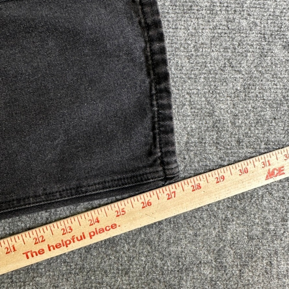 Princess Polly Washed Black High Waisted Cotton Denim Jeans US 4 RN 139867 - Picture 11 of 13